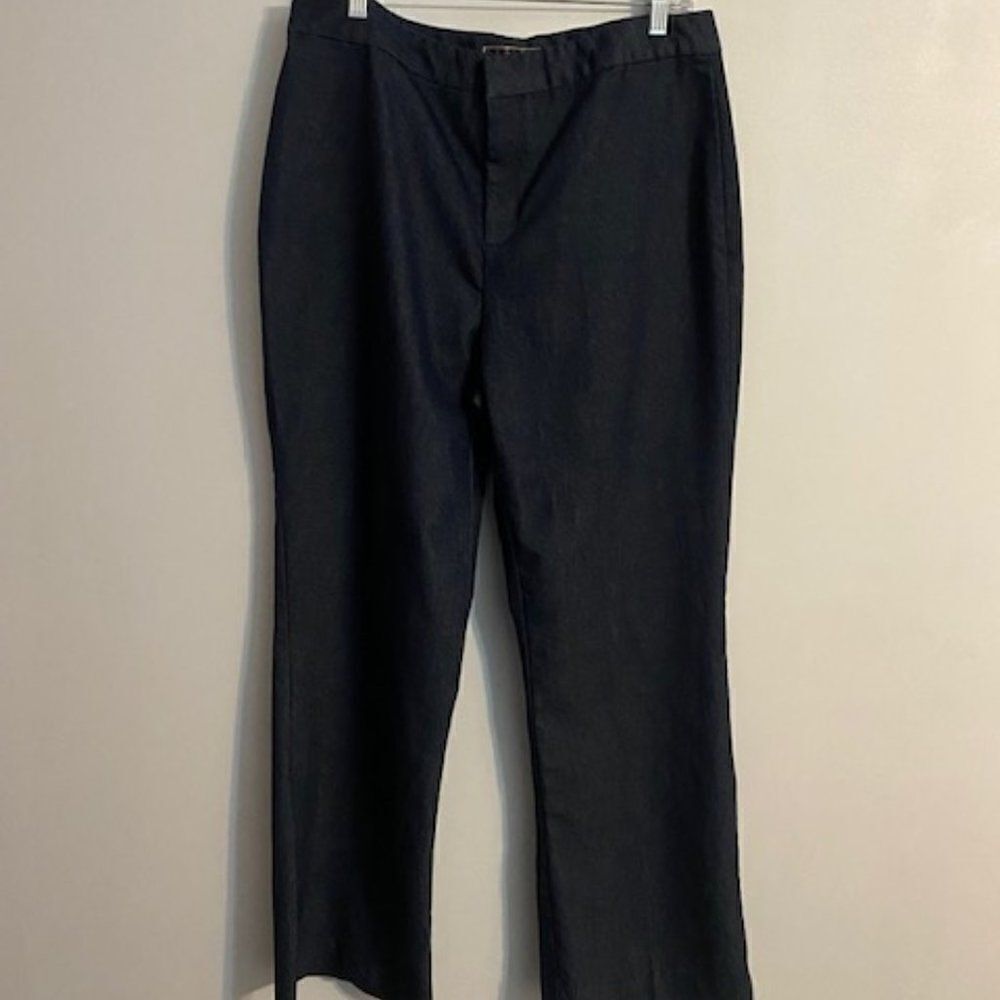 Bill Blass Studio Stretch Flare denim trousers, size 14